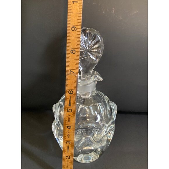 ÅSEDA GLASBRUK SWEDEN 1970's Clear Glass Thumbprint Glass Decanter Bo Borgström - Picture 7 of 8